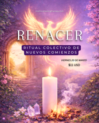 RITUAL COLECTIVO 🔥 RENACER 🌸 Una nueva versión de ti te espera…