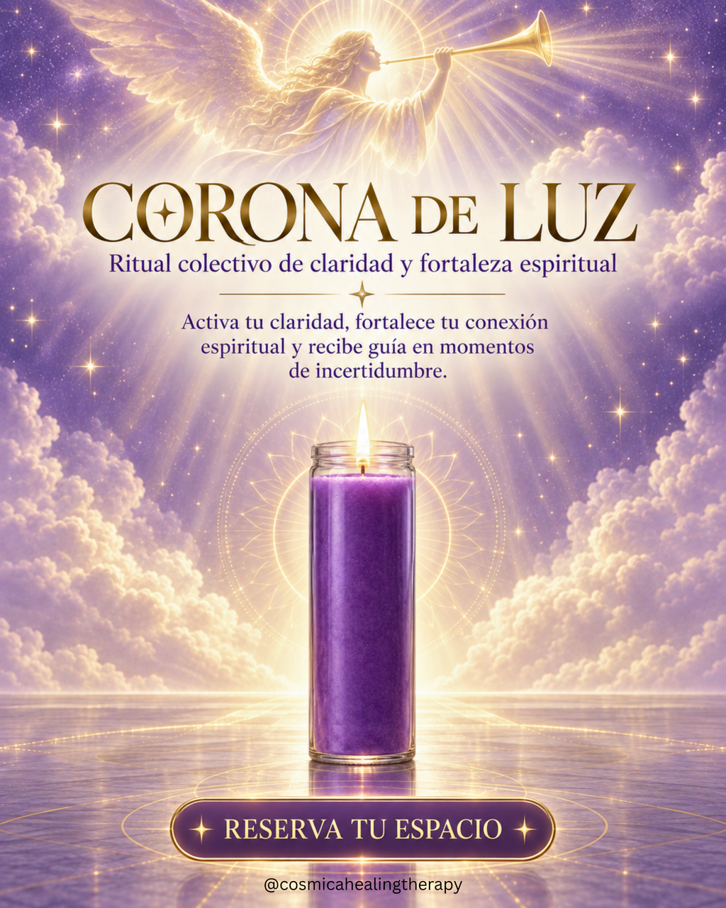 RITUAL COLECTIVO ✨ CORONA DE LUZ 💜 FE, CONEXIÓN Y CLARIDAD 🌕