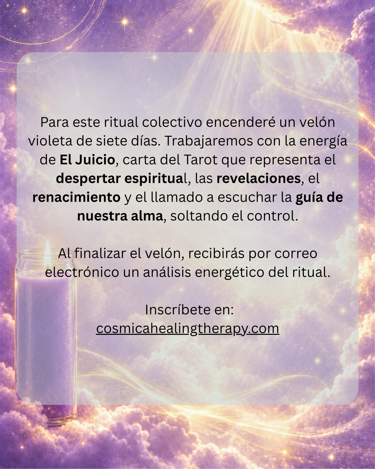 RITUAL COLECTIVO ✨ CORONA DE LUZ 💜 FE, CONEXIÓN Y CLARIDAD 🌕